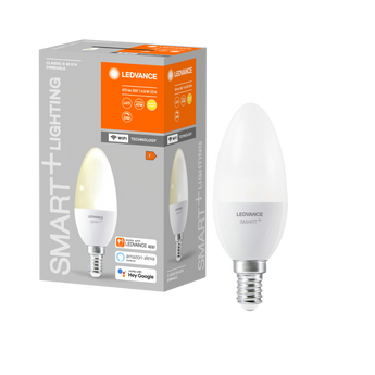 LEDVANCE SMART+ WiFi Mini Candle Dimmable E14 - 4.9W met dimbare verlichting