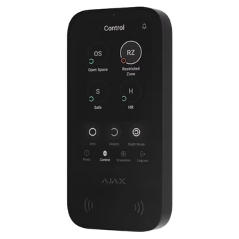 Ajax Keypad Touchscreen met 5-inch display en NFC-functionaliteit