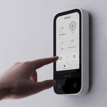 Ajax keypad met touchscreen llustratie