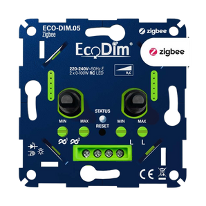 ECO-DIM.05 Zigbee Duo LED Dimmer – Slimme verlichting voor 2 lichtgroepen