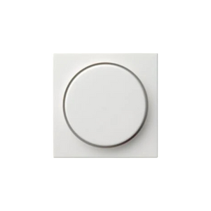 Gira Centraalplaat Dimmerknop – Systeem 55 Zuiver Wit Glanzend (065003) – stijlvolle en functionele dimmerknop voor moderne interieurs.