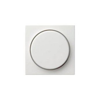 Gira Centraalplaat Dimmerknop – Systeem 55 Zuiver Wit Glanzend (065003) – stijlvolle en functionele dimmerknop voor moderne interieurs.