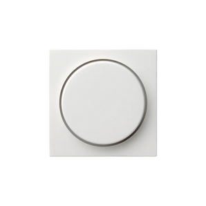 Gira Centraalplaat Dimmerknop – Systeem 55 Zuiver Wit Mat (065027) – elegante en functionele dimmerknop voor diverse interieurstijlen.
