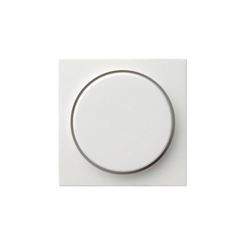 Gira Centraalplaat Dimmerknop – Systeem 55 Zuiver Wit Mat (065027) – elegante en functionele dimmerknop voor diverse interieurstijlen.