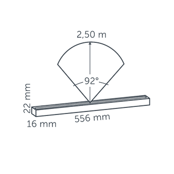 In-Lite EVO HYDE 550 afmetingen