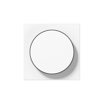 JUNG Afdekking voor Draaidimmer – AS/A Range Alpin Wit (A1740WW) – stijlvolle en duurzame afdekking voor moderne interieurs.