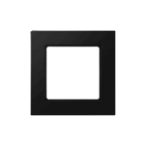 JUNG afdekraam 1-voudig - A550 grafietzwart mat (A5581BFSWM) - stijlvol en duurzaam afdekraam voor schakelmateriaal.