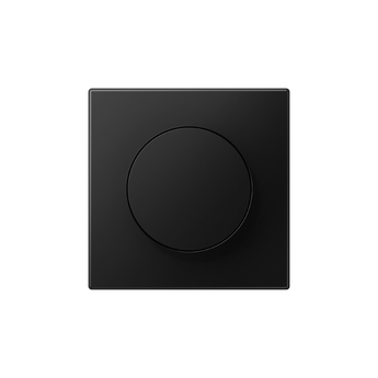 JUNG Afdekking voor Draaidimmer – LS Range Grafietzwart (LS1740SWM) – elegante en duurzame afdekking voor moderne interieurs.