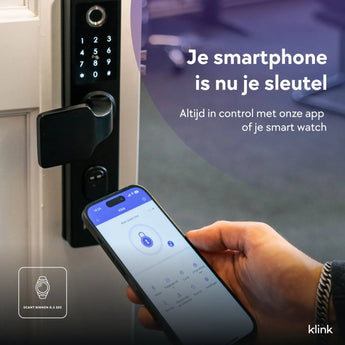 Installatie van Klink Smart One RVS slim slot met vingerafdrukscanner