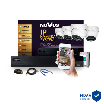 Novus NOVUSBOX6-2V2 cameraset met recorder en camera’s