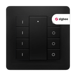 Draadloze Zigbee Schakelaar 4 Groepen zwart