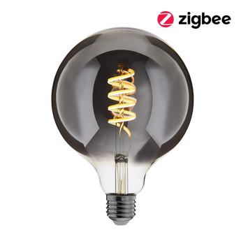 EcoDim Zigbee LED lamp E27 Globe G125 Smokey - Slimme verlichting.