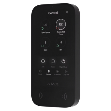 Ajax Keypad Touchscreen met 5-inch display en NFC-functionaliteit