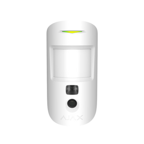 Ajax MotionCam (PhOD) draadloze alarmsysteem sensor in het wit.