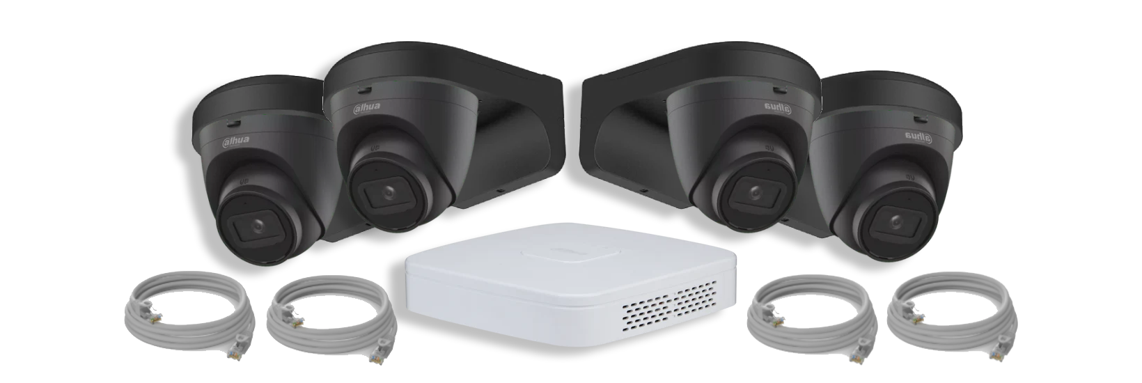 Zwarte Dahua camera set met SSD