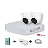 Dahua 4-kanaals NVR Set met 2x4MP Camera's Wit en 2TB HDD