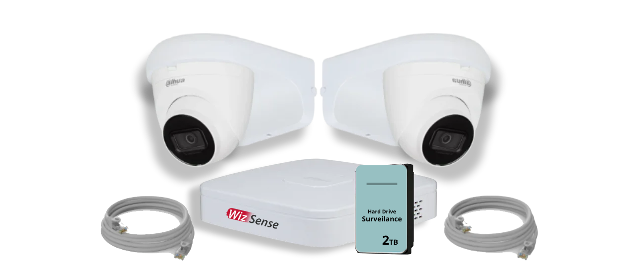 Complete Dahua Cameraset in het Wit