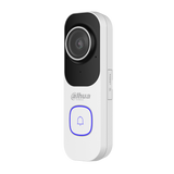 Dahua deurbel met blauwe verlichting om drukknop.