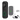 Slimme Dahua WiFi deurbel set zonder abonnement in het zwart.