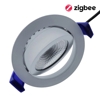 Slimme EcoDim LED RGB inbouwspot wit.
