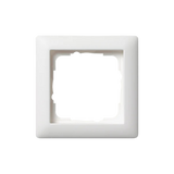 Gira afdekraam 1-voudig standaard 55 zuiver wit mat (021104) - elegant en duurzaam ontwerp voor schakelaars en stopcontacten.