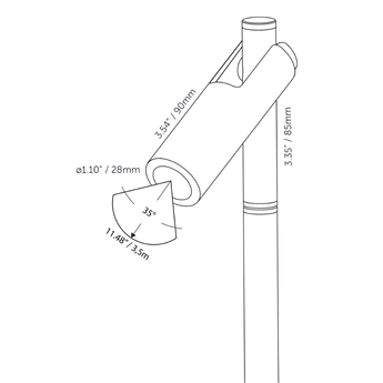 In-Lite AIM LIGHT HEAD afmetingen