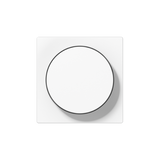 JUNG Afdekking voor Draaidimmer – AS/A Range Alpin Wit (A1740WW) – stijlvolle en duurzame afdekking voor moderne interieurs.