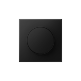 JUNG Afdekking voor Draaidimmer – LS Range Grafietzwart (LS1740SWM) – elegante en duurzame afdekking voor moderne interieurs.