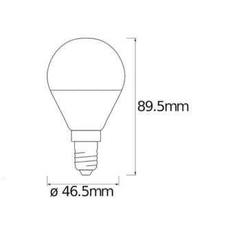 Afmetingen Ledvance E14 LED Lamp