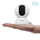 Draaibare wifi camera voor in de zorg.