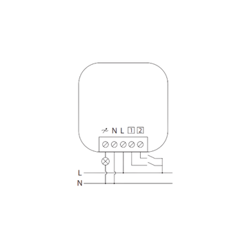 Aansluitschema van de Plejd VRI-03 dimmer.