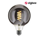 EcoDim Zigbee LED lamp E27 Globe G125 Smokey - Slimme verlichting.