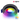 Slimme EcoDim LED RGB inbouwspot zwart.