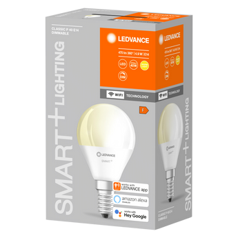 Bediening van LEDVANCE SMART+ WiFi Mini Bulb Dimmable E14 via smartphone-app